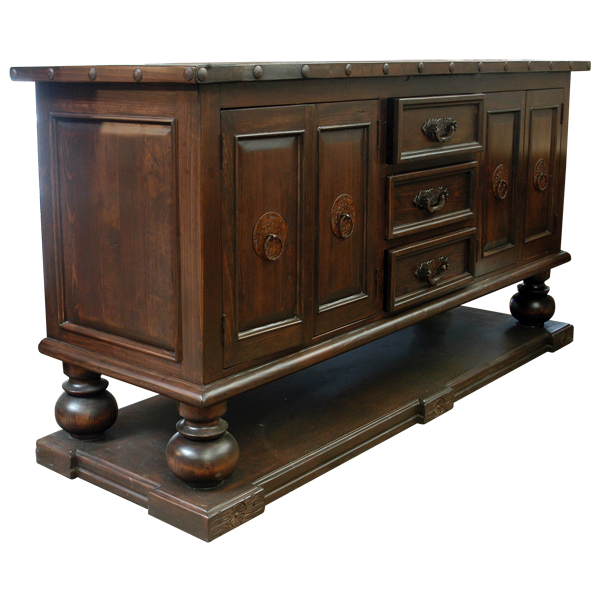 Silver Spur Transitional Credenza Table