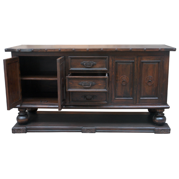 Silver Spur Transitional Credenza Table