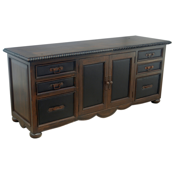 Old Stagecoach Transitional Credenza Table