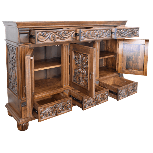 Garcia Little Red Transitional Credenza Table
