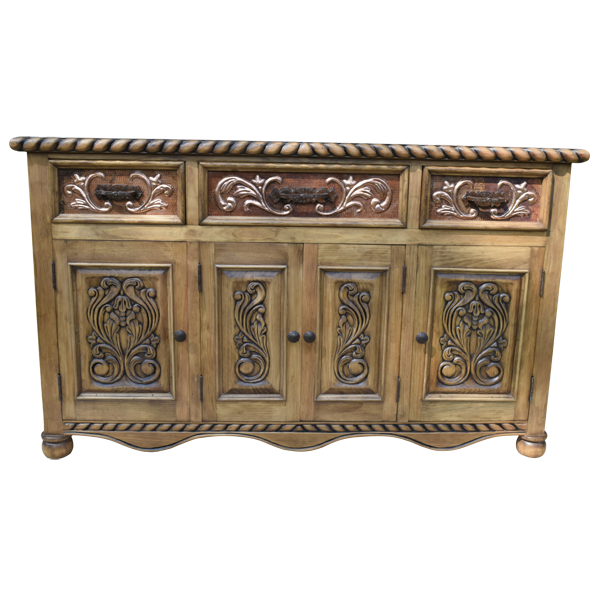 Mormon Trail Transitional Credenza Table