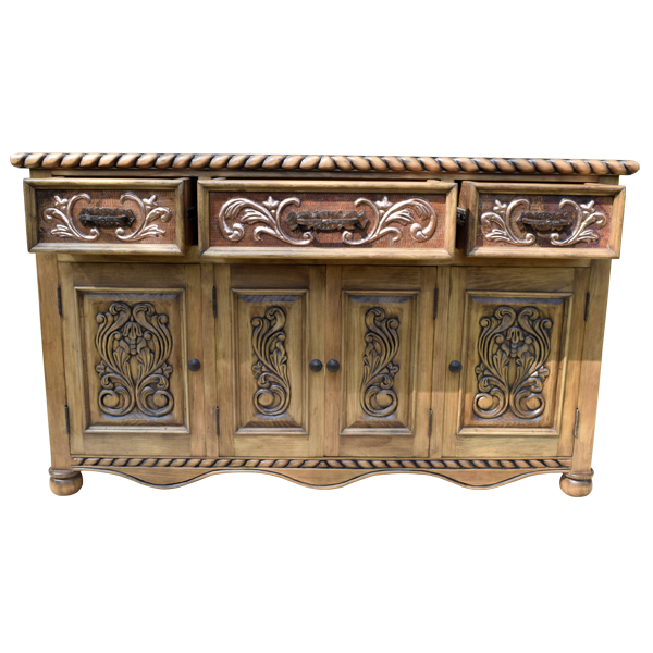 Mormon Trail Transitional Credenza Table