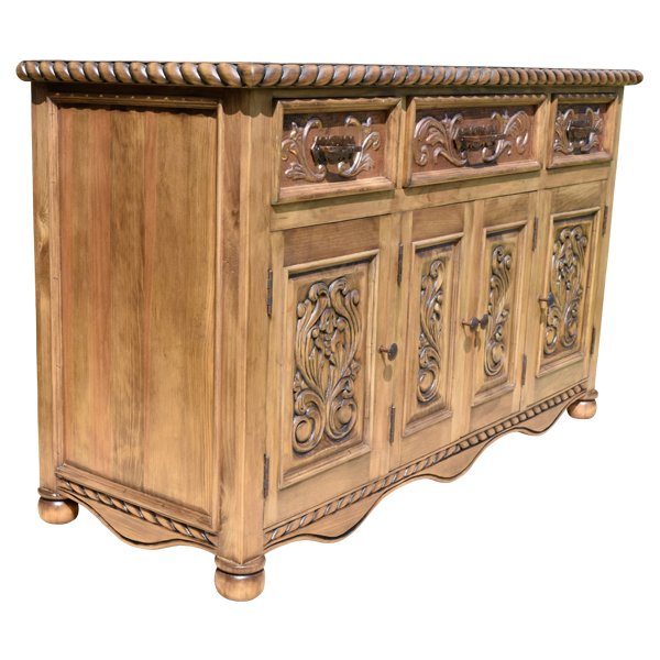 Mormon Trail Transitional Credenza Table