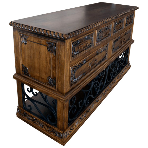 Mercantile Transitional Credenza Table