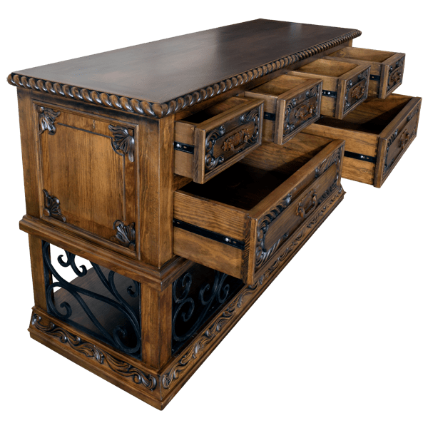 Mercantile Transitional Credenza Table