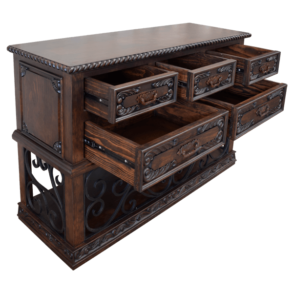 Jail Tree Transitional Credenza Table