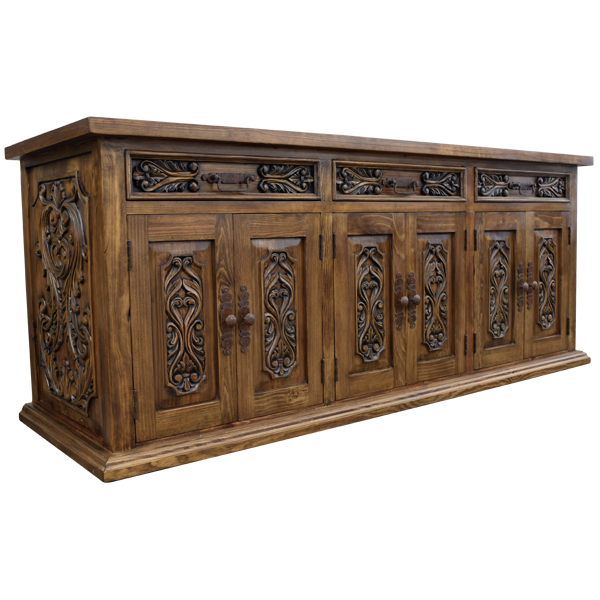 Desert Rose Transitional Credenza Table