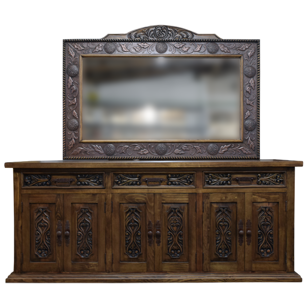 Desert Rose Transitional Credenza Table