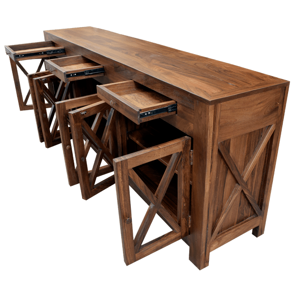 Blue Tank Transitional Credenza Table