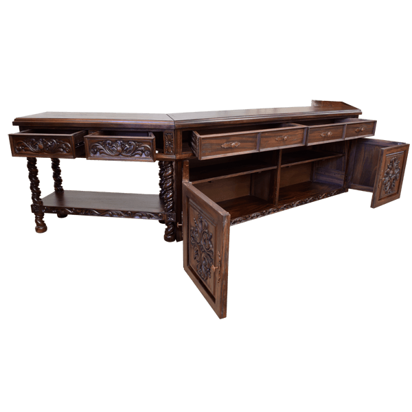 Trotter Trail Transitional Credenza Table