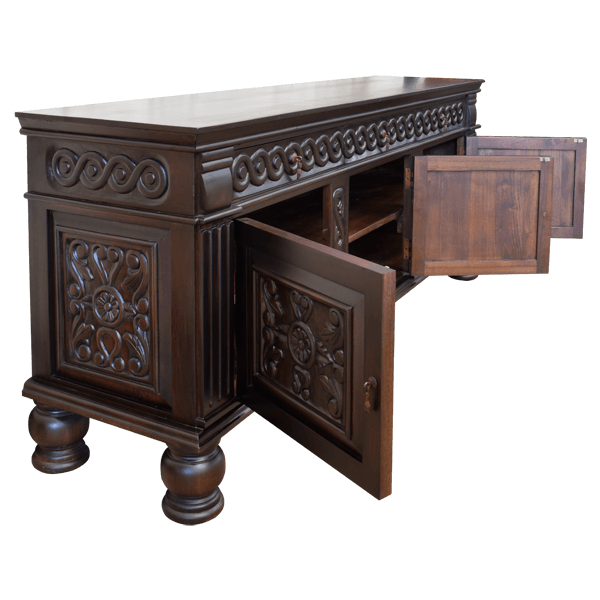 Cactus Bloom Transitional Credenza Table