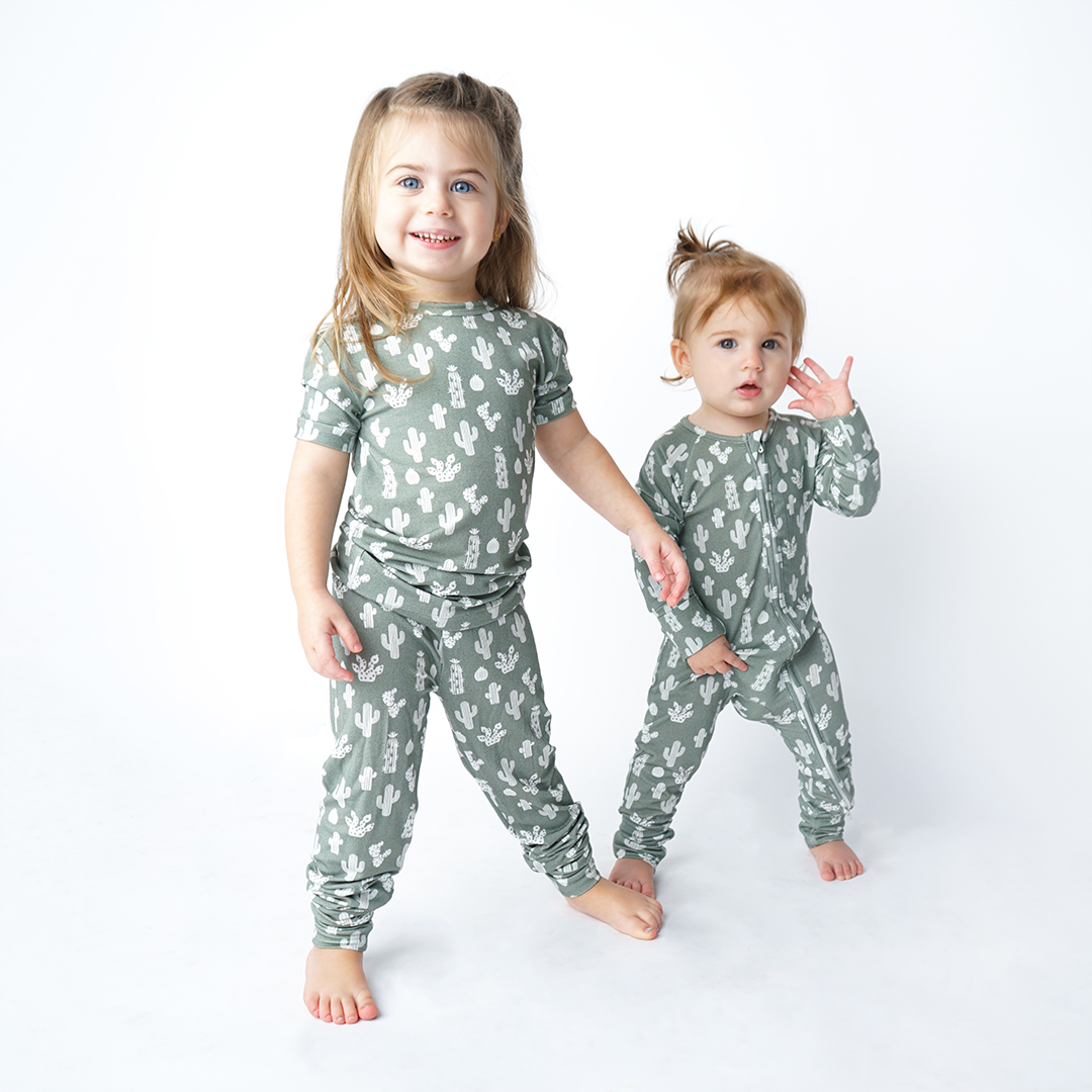 Stay Sharp Two-Piece Bamboo Short Sleeve Kids Pajama Set