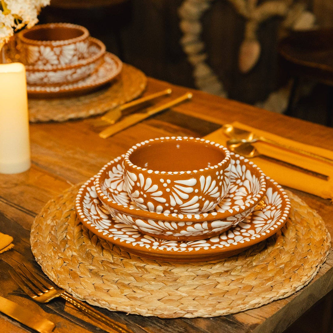 Cinnamon Brick Talavera Set