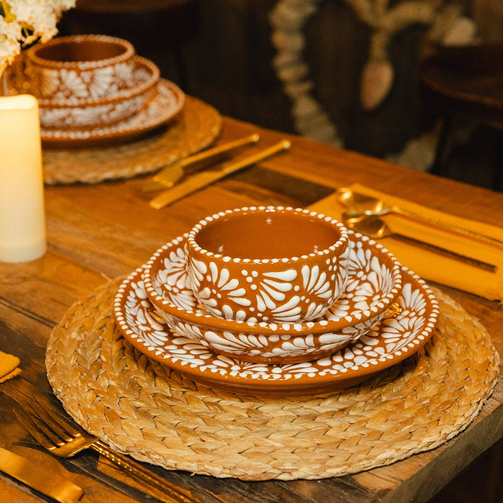 Cinnamon Brick Talavera Set