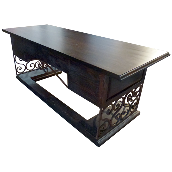 Sculpted Mesa Executive Desk