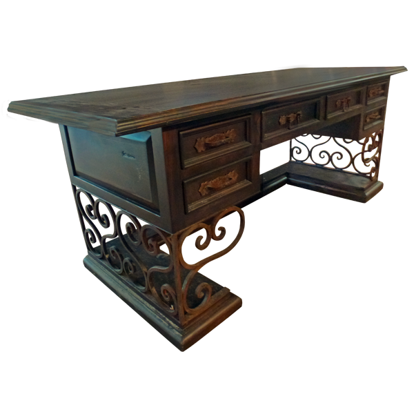 Sculpted Mesa Executive Desk