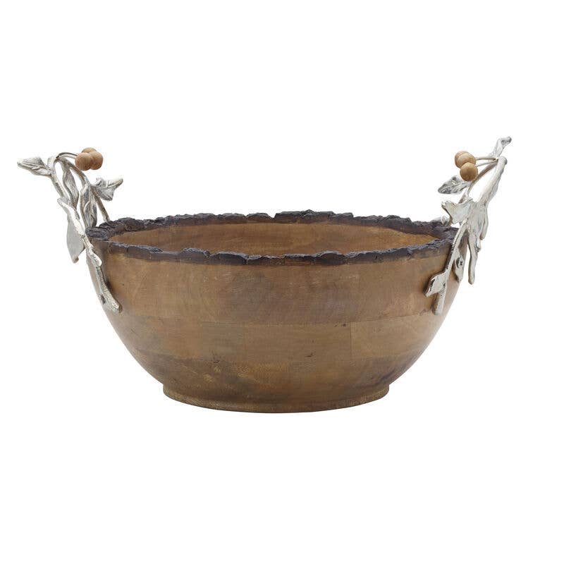 Fitz and Floyd Woodgrove Serving Bowl Photo Box