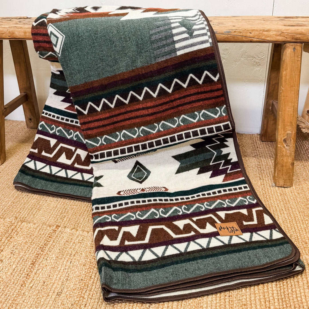 Quilotoa Aztec Reversible Blanket