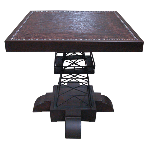 Oil Derrick Handcrafted Transitional Table