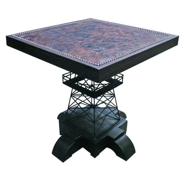 Oil Derrick Handcrafted Transitional Table