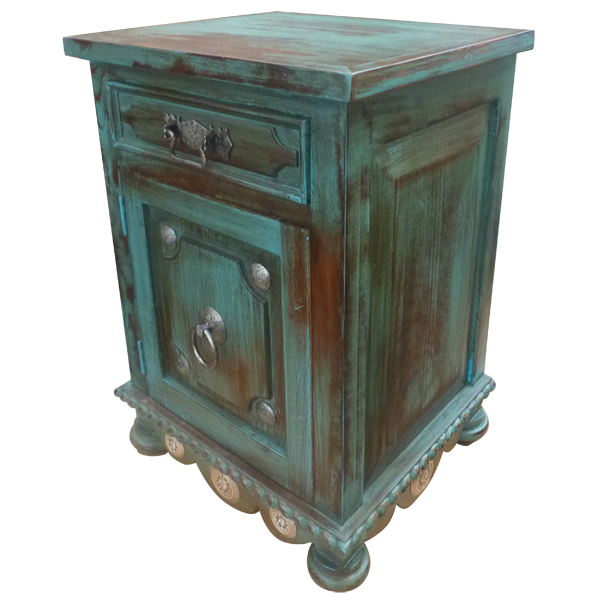 Painted Bison Occassional Table