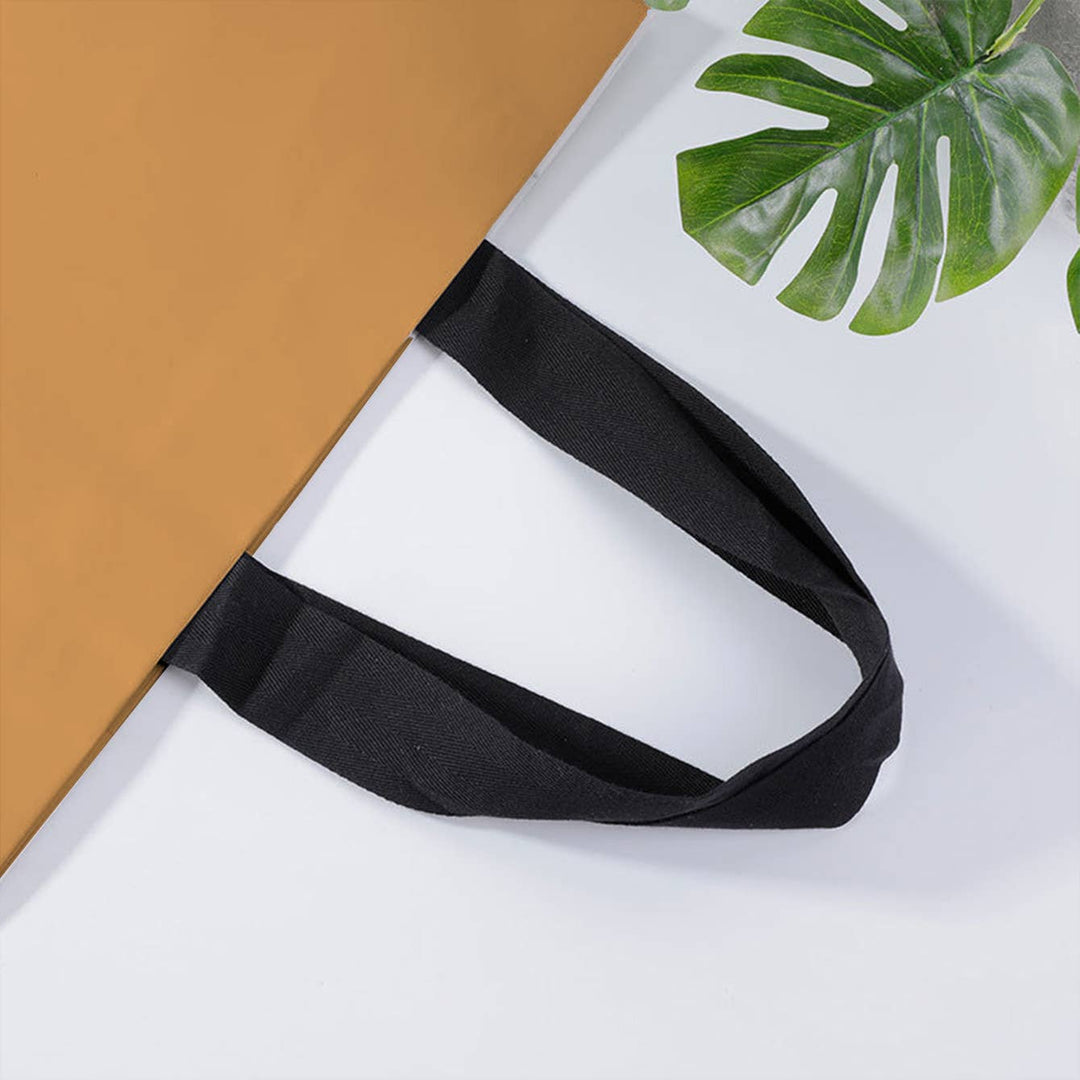 Premium Threaded Rope Kraft Brown Paper Gift Bag w/ tissue