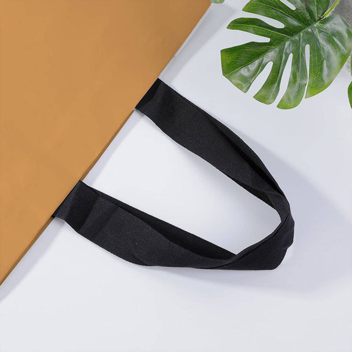 Premium Threaded Rope Kraft Brown Paper Gift Bag w/ tissue