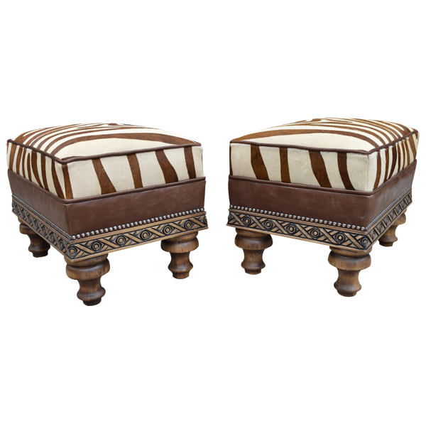 Zuni Native Ottoman